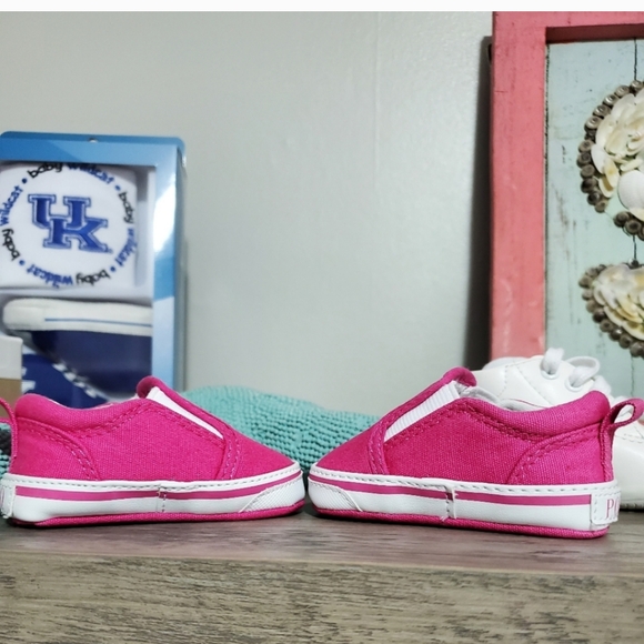 Ralph Lauren baby girls' slip on canvas shoes - Picture 3 of 5